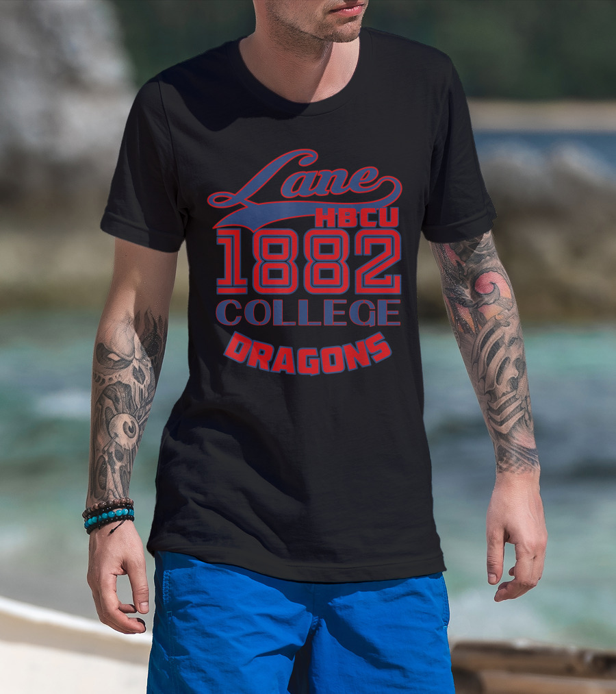 Lane HBCU 1882 College Dragons T-Shirt