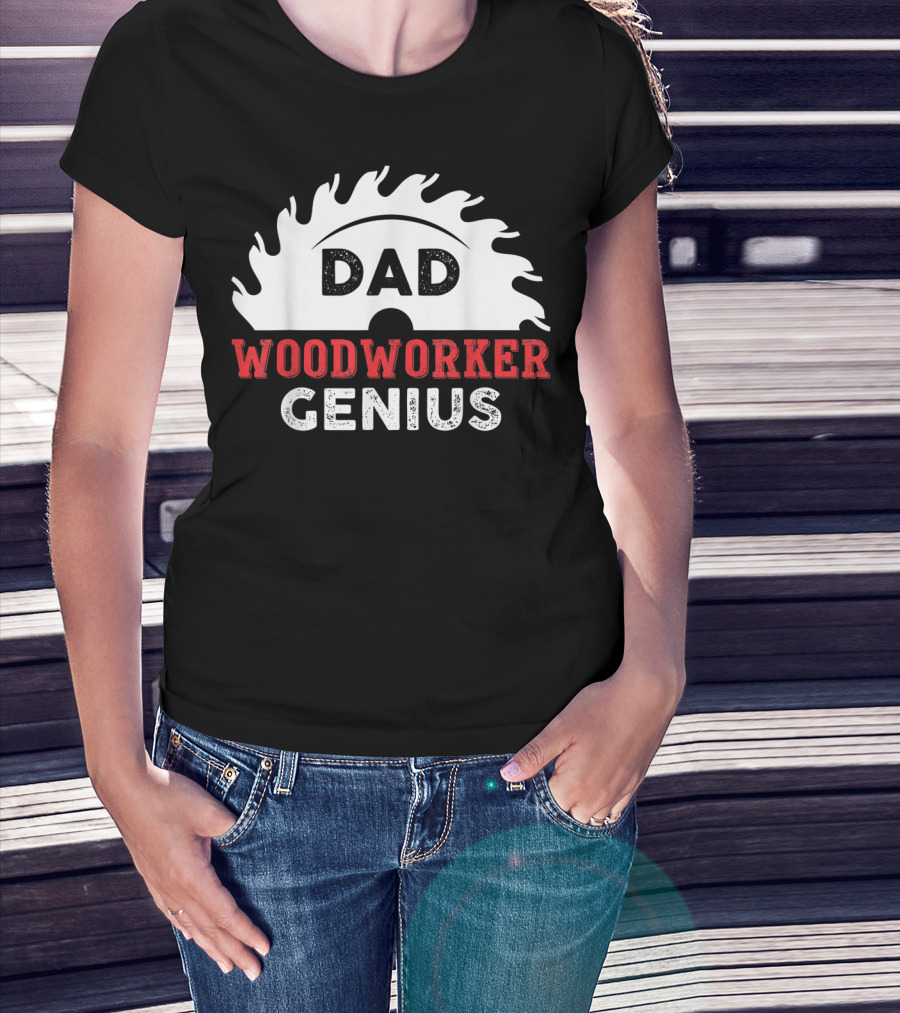 Dad Woodworker Genius Saw Blade T-Shirt