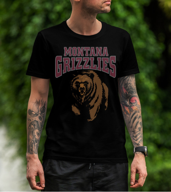 Montana Grizzlies NCAA Women's Griz Bear T-Shirt