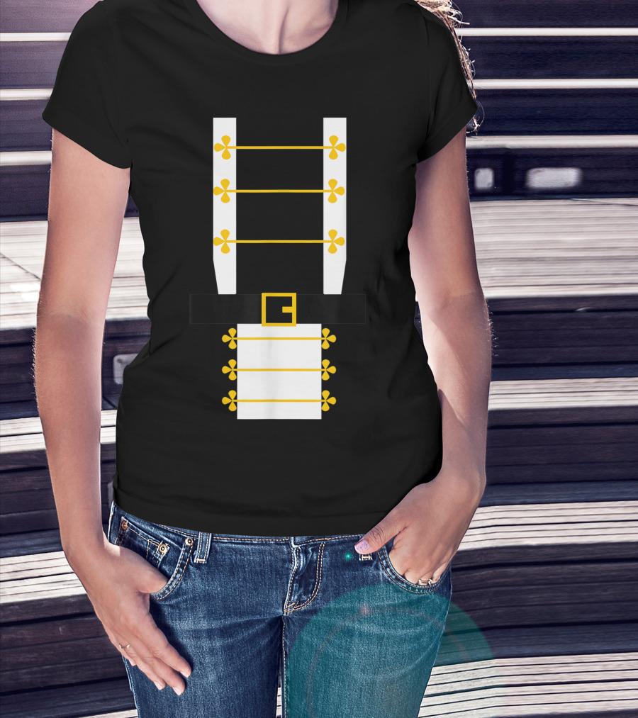 Nutcracker Soldier Costume Uniform Belt Buckle Ballet T-Shirt