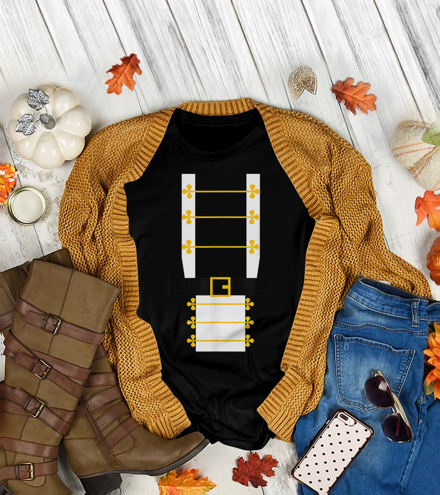 Nutcracker Soldier Costume Uniform Belt Buckle Ballet T-Shirt