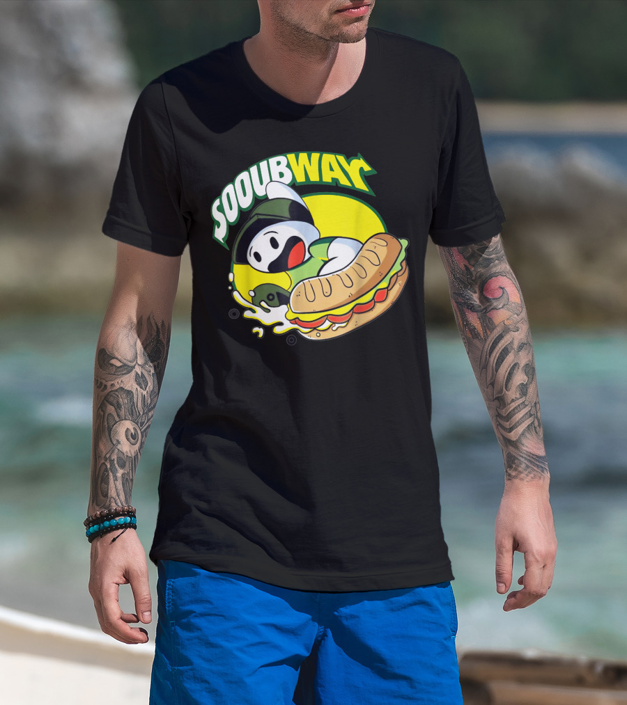 SOOUBWAY Funny Odd Ghost Sandwich Burst T-Shirt