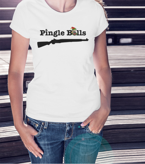 Pingle Bells M1 Garand Christmas Elf T-Shirt