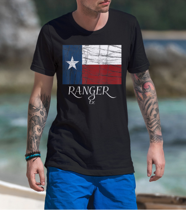 Ranger TX Texas Flag State City T-Shirt