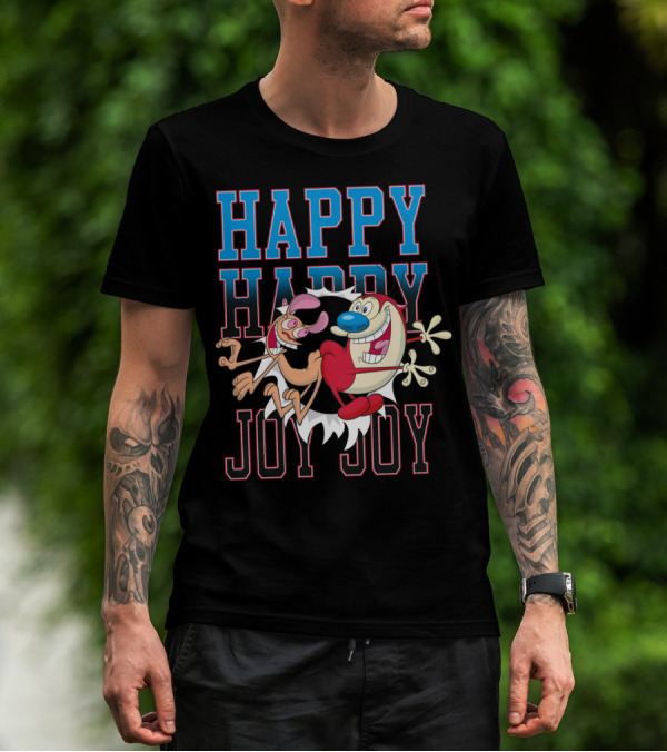 Ren And Stimpy Happy Happy Joy Joy T-Shirt