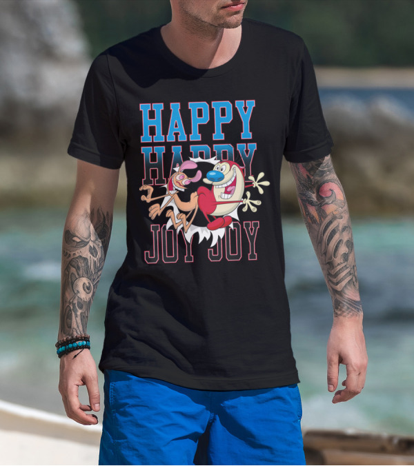 Ren And Stimpy Happy Happy Joy Joy T-Shirt