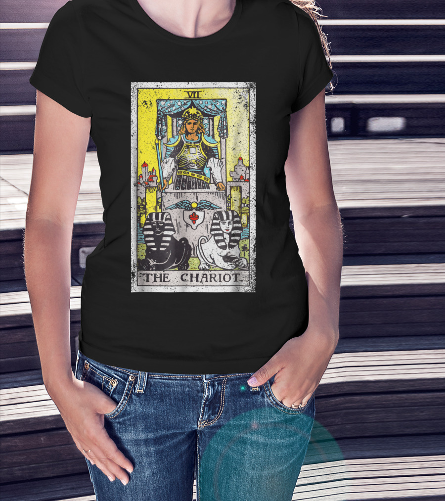 VII The Chariot Tarot Card T-Shirt
