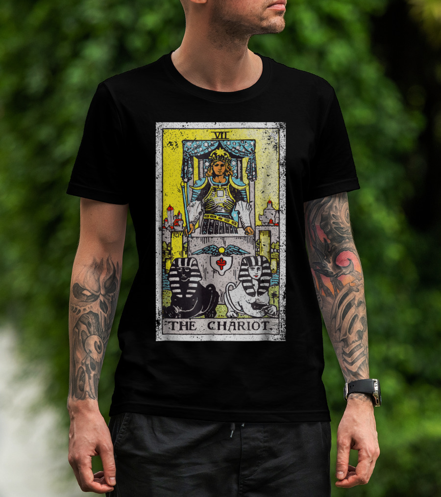 VII The Chariot Tarot Card T-Shirt