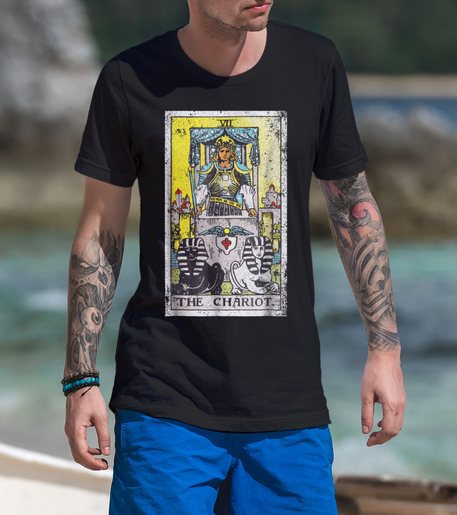 VII The Chariot Tarot Card T-Shirt