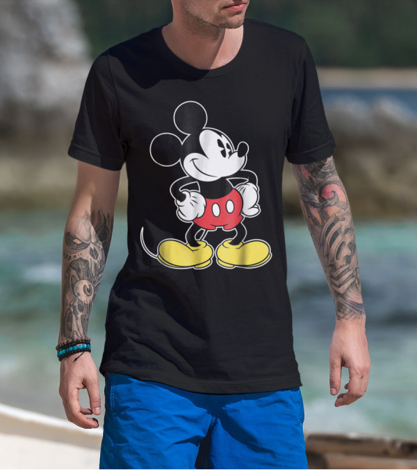 Disney Classic Mickey Mouse Iconic Red Shorts And Yellow Shoes T-Shirt