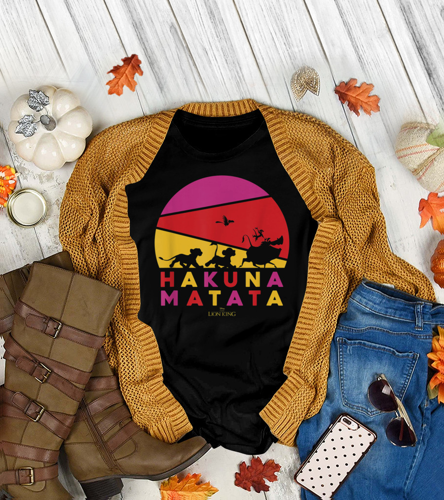 Hakuna Matata Disney Lion King Sunset T-Shirt