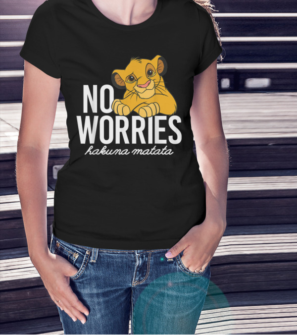 Disney Lion King No Worries Hakuna Matata Simba Classic T-Shirt