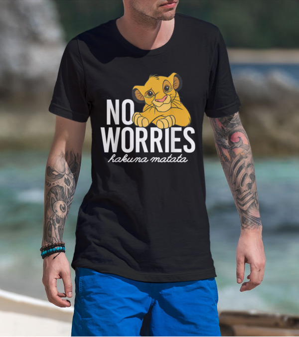 Disney Lion King No Worries Hakuna Matata Simba Classic T-Shirt