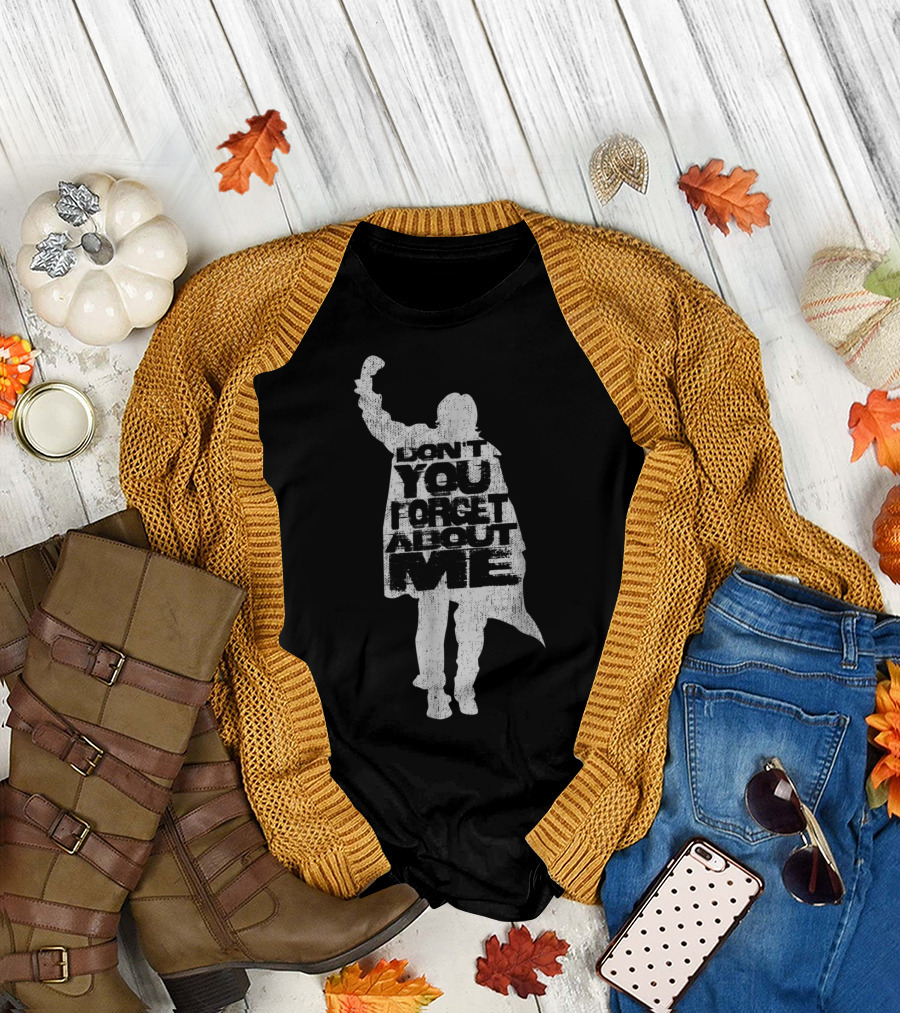Designer Don't You Forget About Me 80's Movie Iconic Gesture T-Shirt