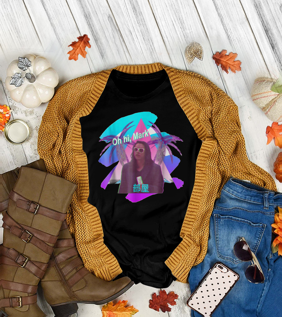 Oh Hi Mark Vaporwave 部屋 The Room Aesthetic T-Shirt