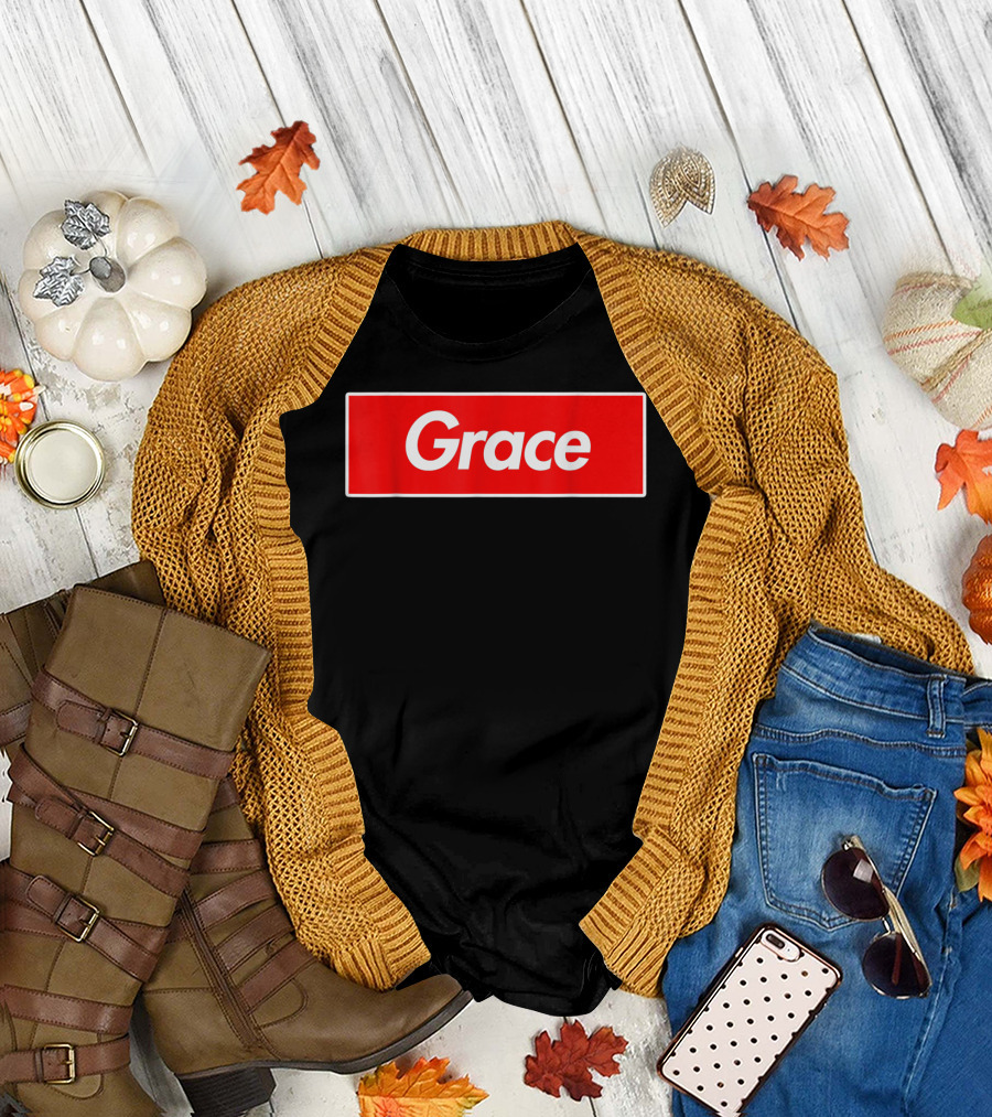 Grace Name Red Box T-Shirt