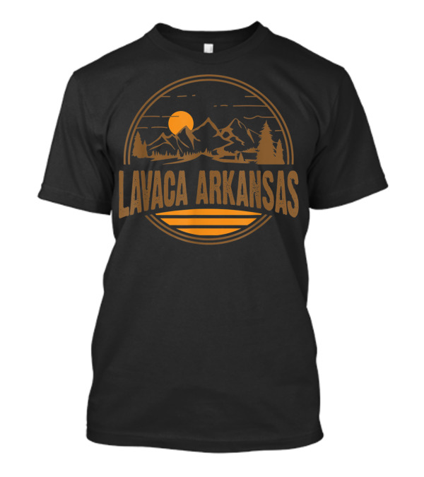 Lavaca Arkansas Vintage Mountain Sunset Hiking Scene T-Shirt