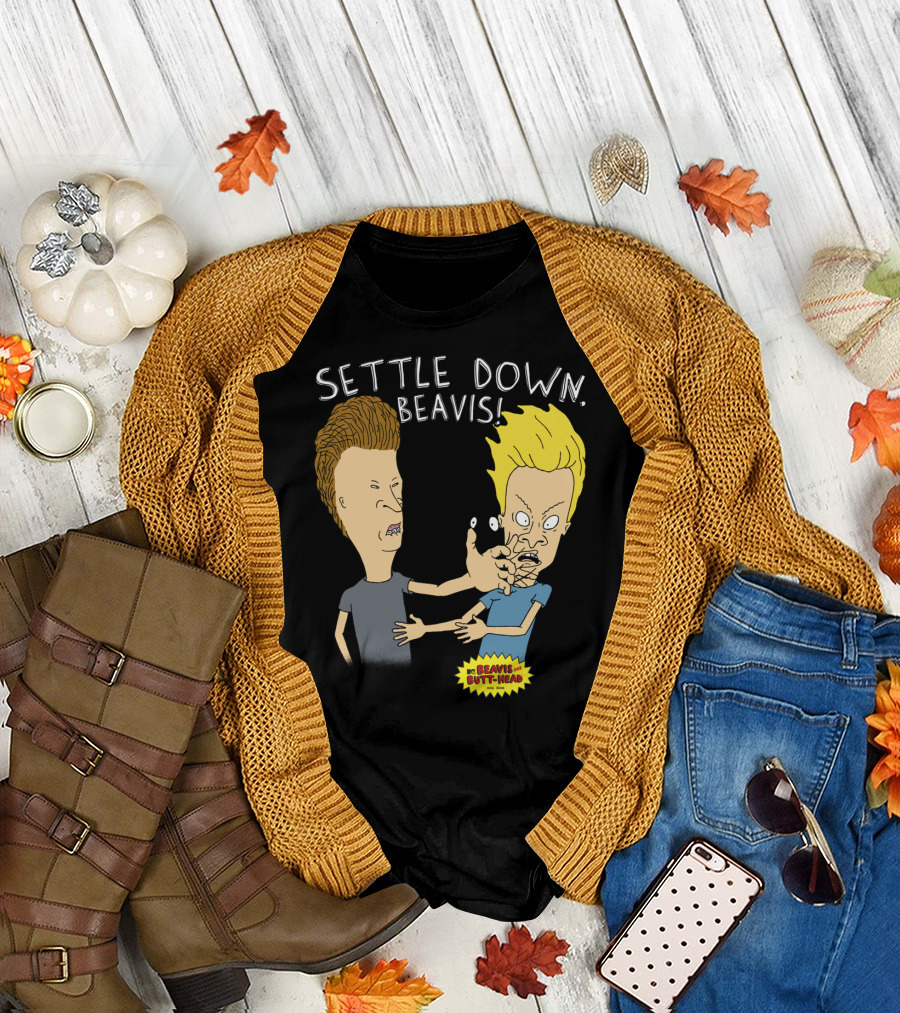 Settle Down Beavis Beavis and Butt-Head T-Shirt