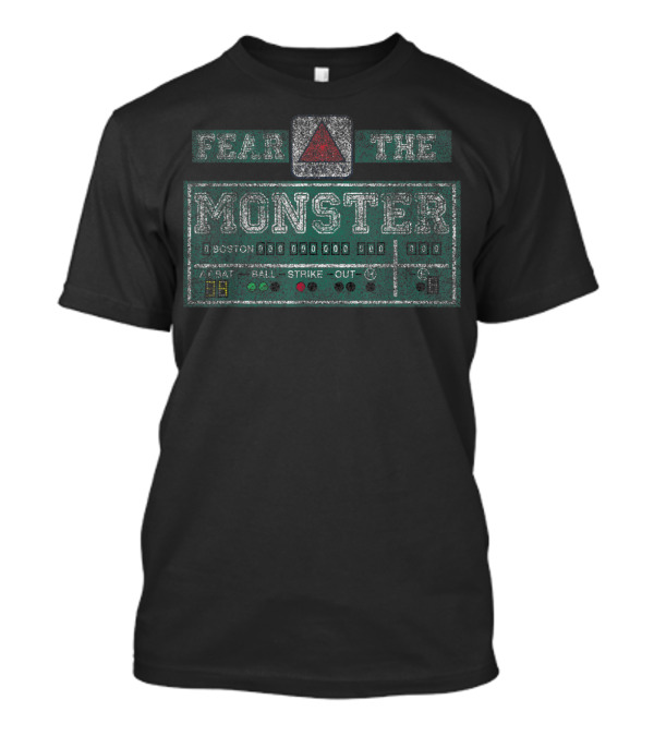 Fear The Monster Boston Baseball Fenway Scoreboard T-Shirt