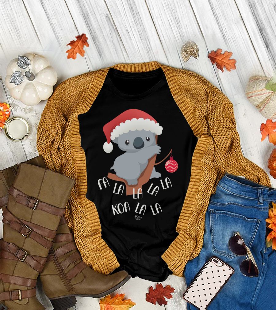 Falala Koalalala Fa La La Koa La La Koala Bear Christmas T-Shirt