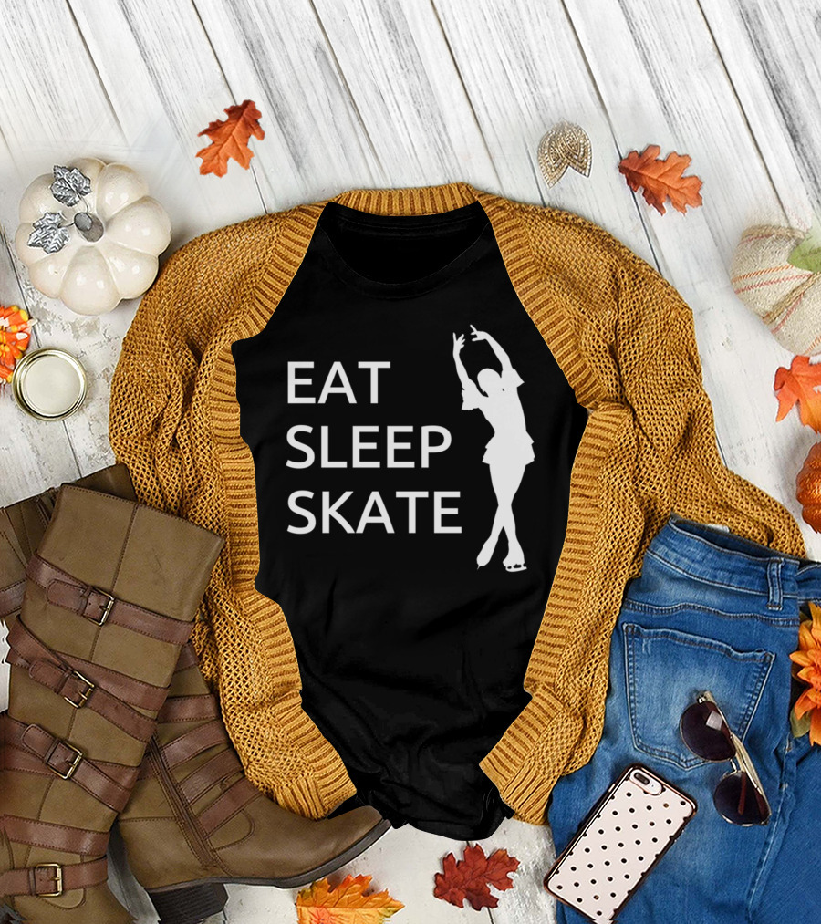 Eat Sleep Skate Figure Skating Skater T-Shirt