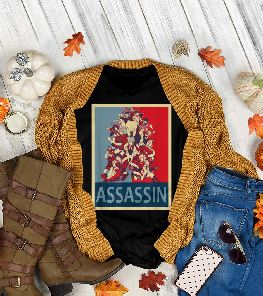 Assassination Classroom Anime Character Collage T-Shirt
