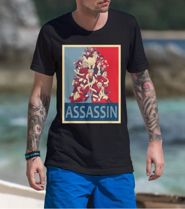 Assassination Classroom Anime Character Collage T-Shirt