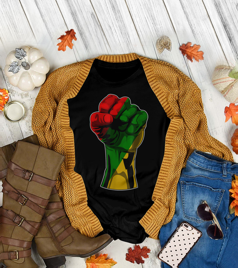 Black History Month Pan-African Fist T-Shirt