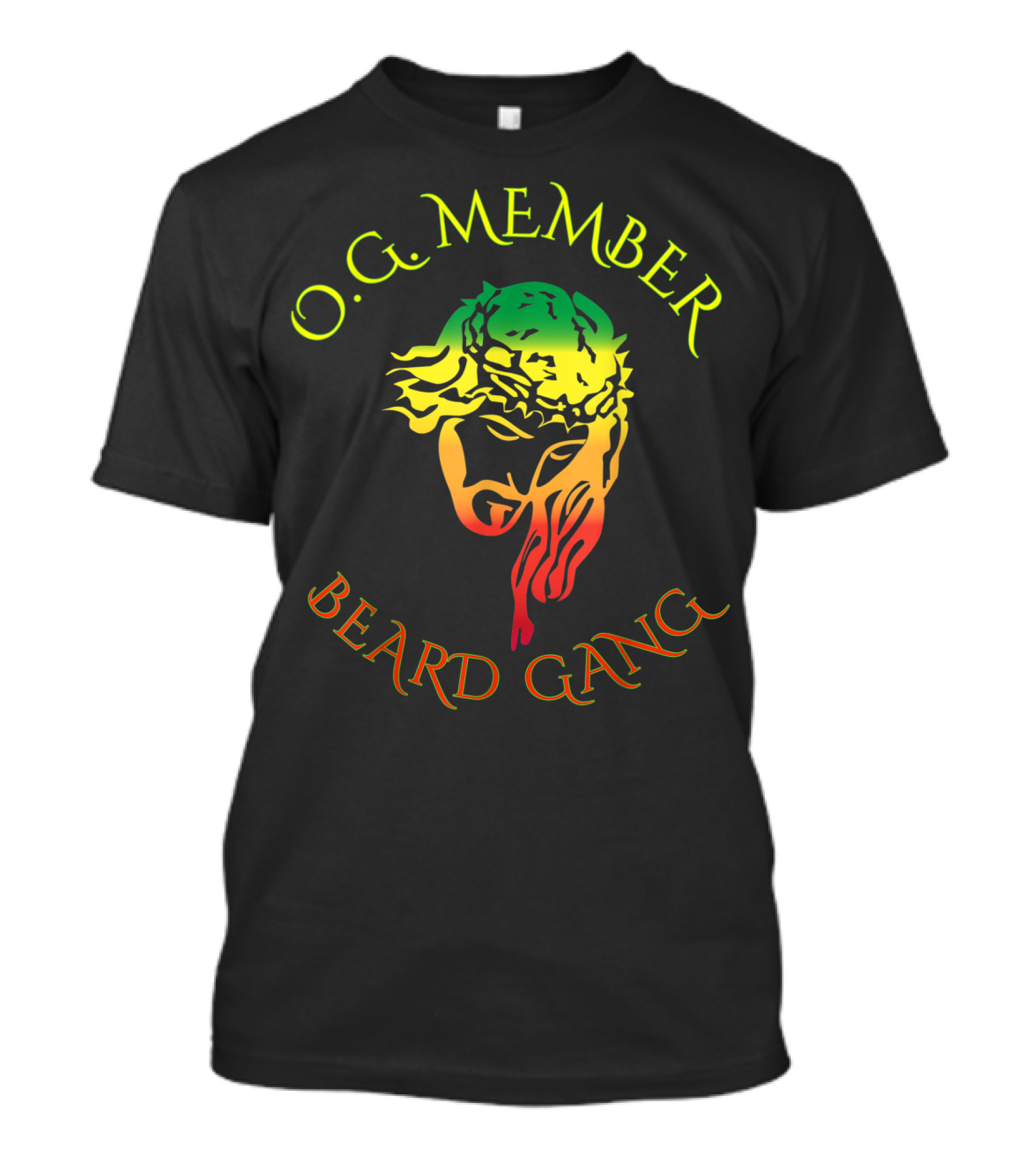 O.G. Member Beard Gang Jesus Beard T-Shirt
