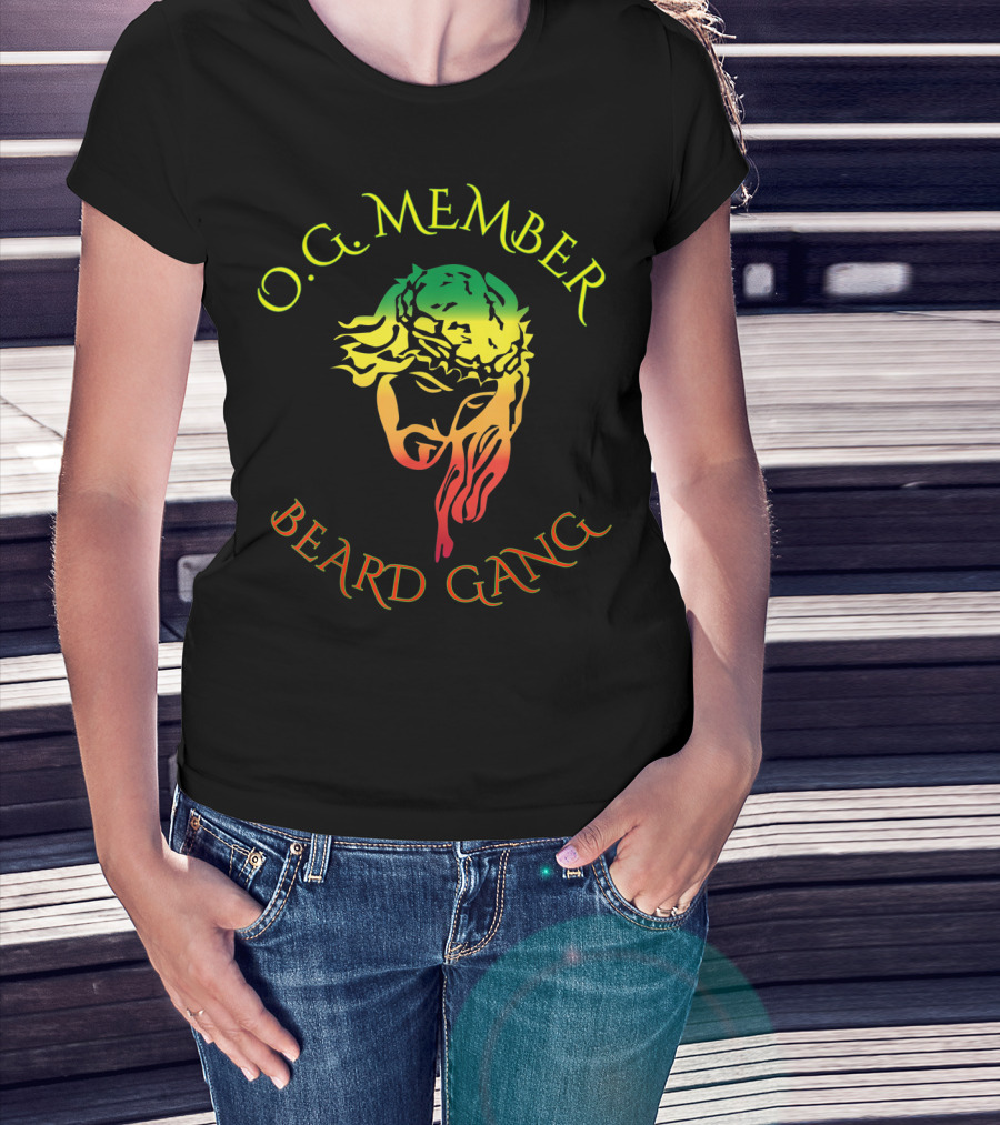 O.G. Member Beard Gang Jesus Beard T-Shirt