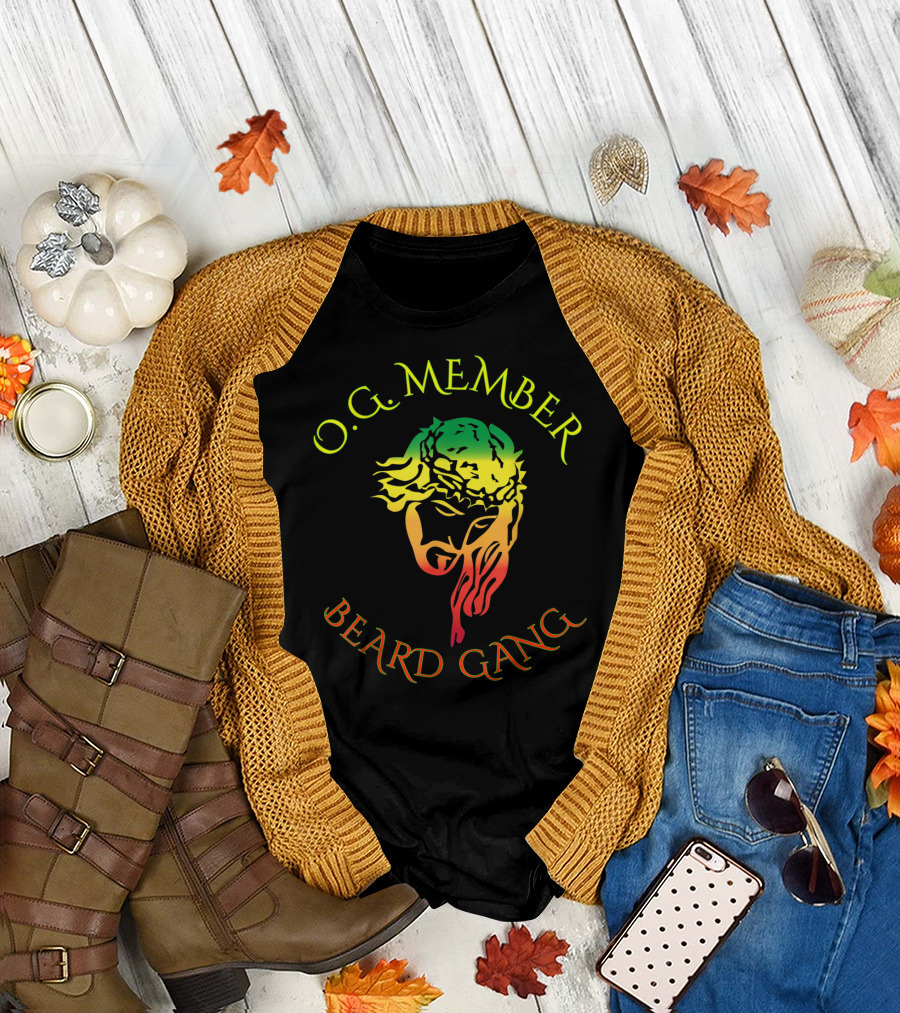 O.G. Member Beard Gang Jesus Beard T-Shirt