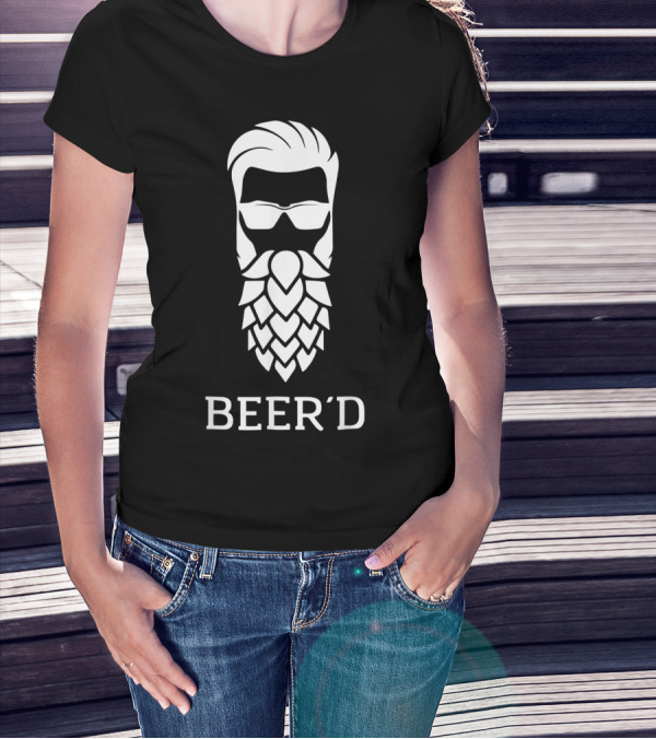 Beer Beard Funny Play On Words T-Shirt