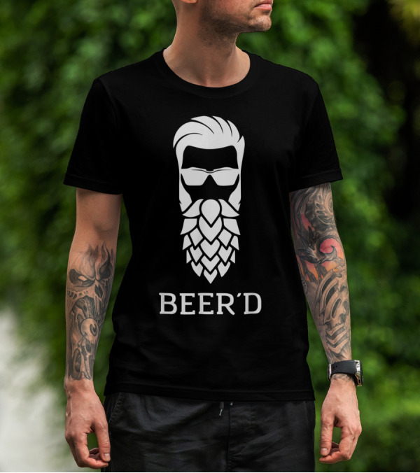 Beer Beard Funny Play On Words T-Shirt