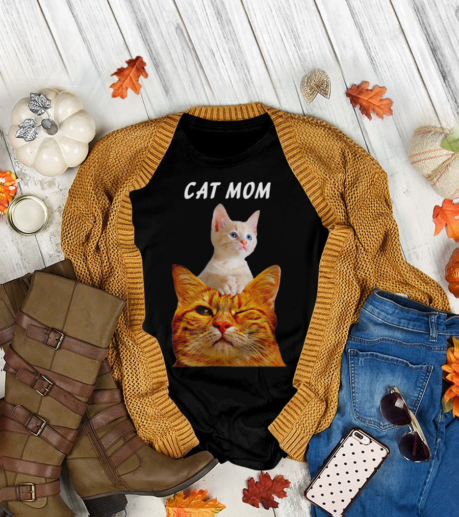 CAT MOM Cats And Cute Kittens Lovers T-Shirt