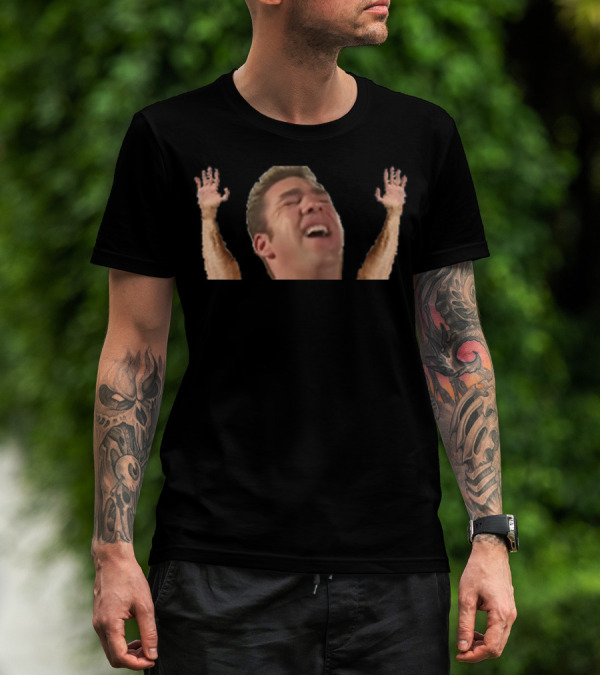 Handsup Corner Meme Image Raising Arms T-Shirt