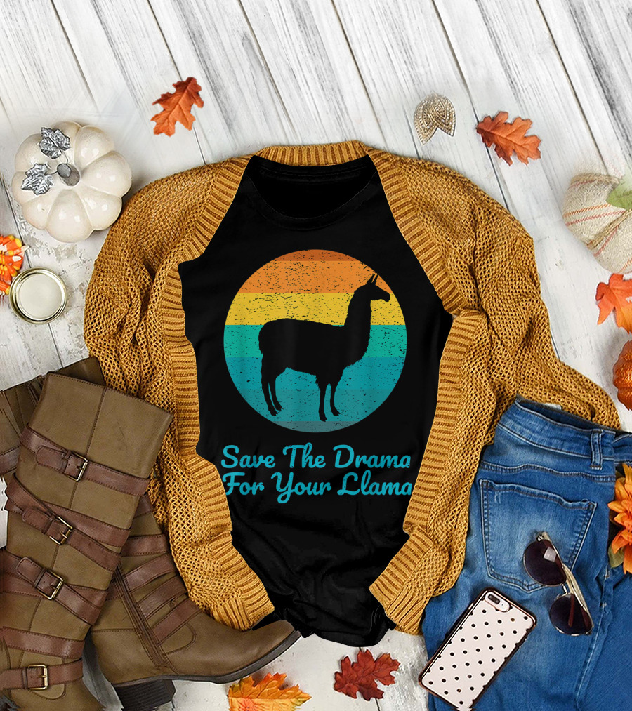 Save The Drama For Your Llama Vintage T-Shirt