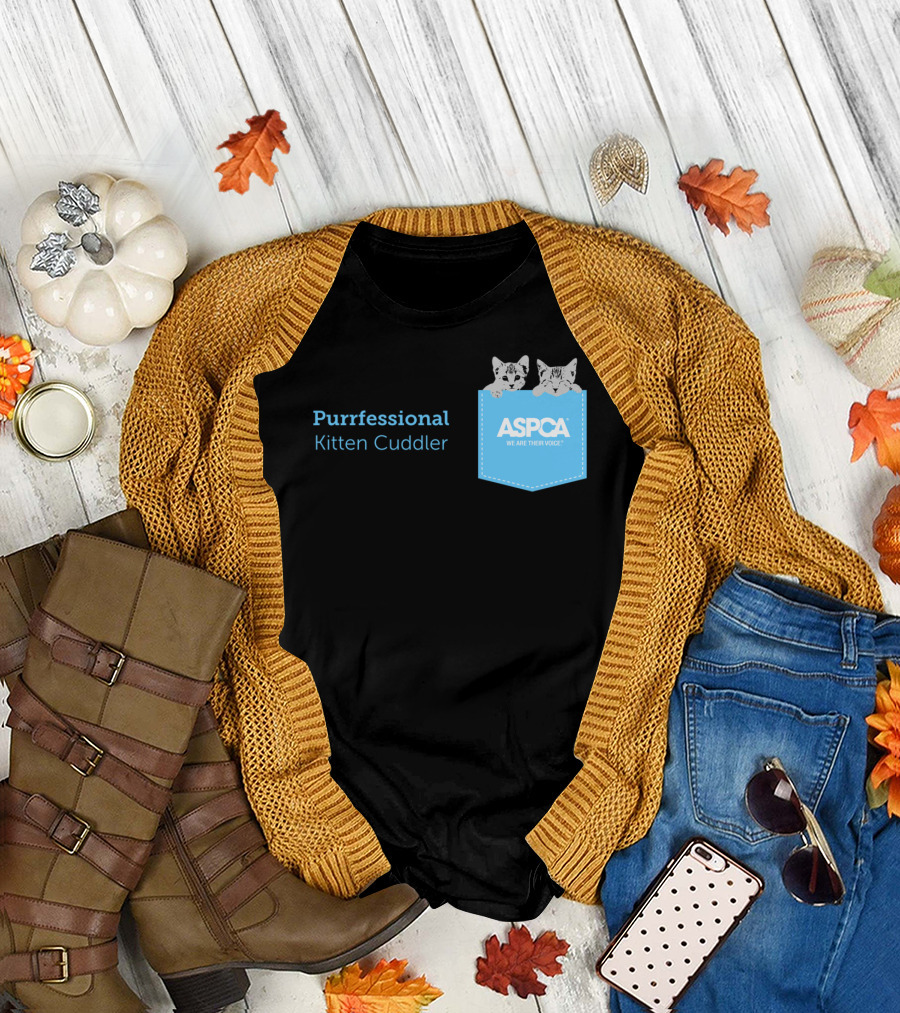 ASPCA We Are Their Voice Purrfessional Kitten Cuddler T-Shirt