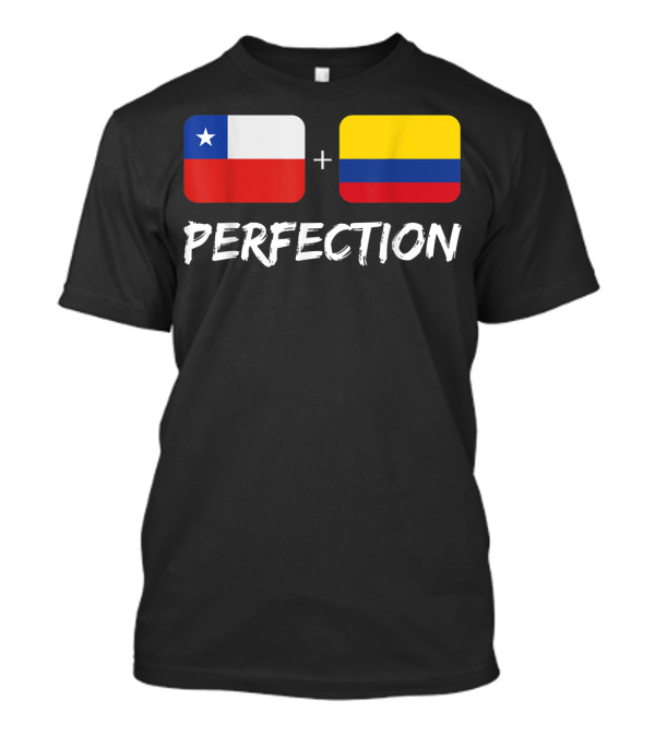 Chilean Colombian Flag Perfection Plus Mix T-Shirt