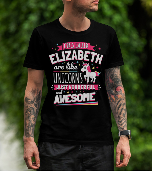 Girls Called Elizabeth Are Like Unicorns Just Wonderful And Awesome T-Shirt