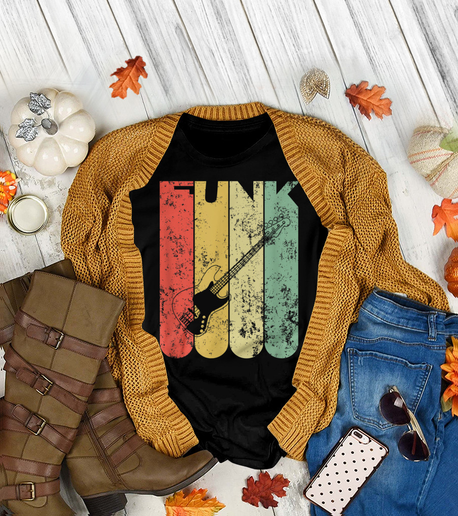 Funk Bass Guitar Retro Vibe Classic T-Shirt