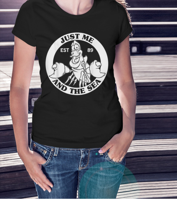 Just Me And The Sea Disney Little Mermaid Sebastian EST 89 T-Shirt