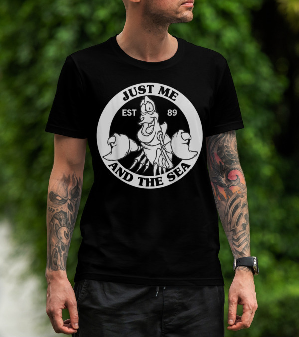 Just Me And The Sea Disney Little Mermaid Sebastian EST 89 T-Shirt