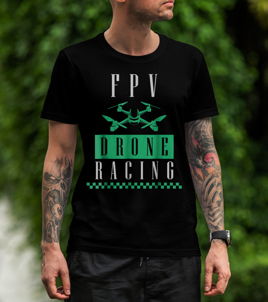 FPV Drone Racing Exotic Extreme Cool Sports Series T-Shirt