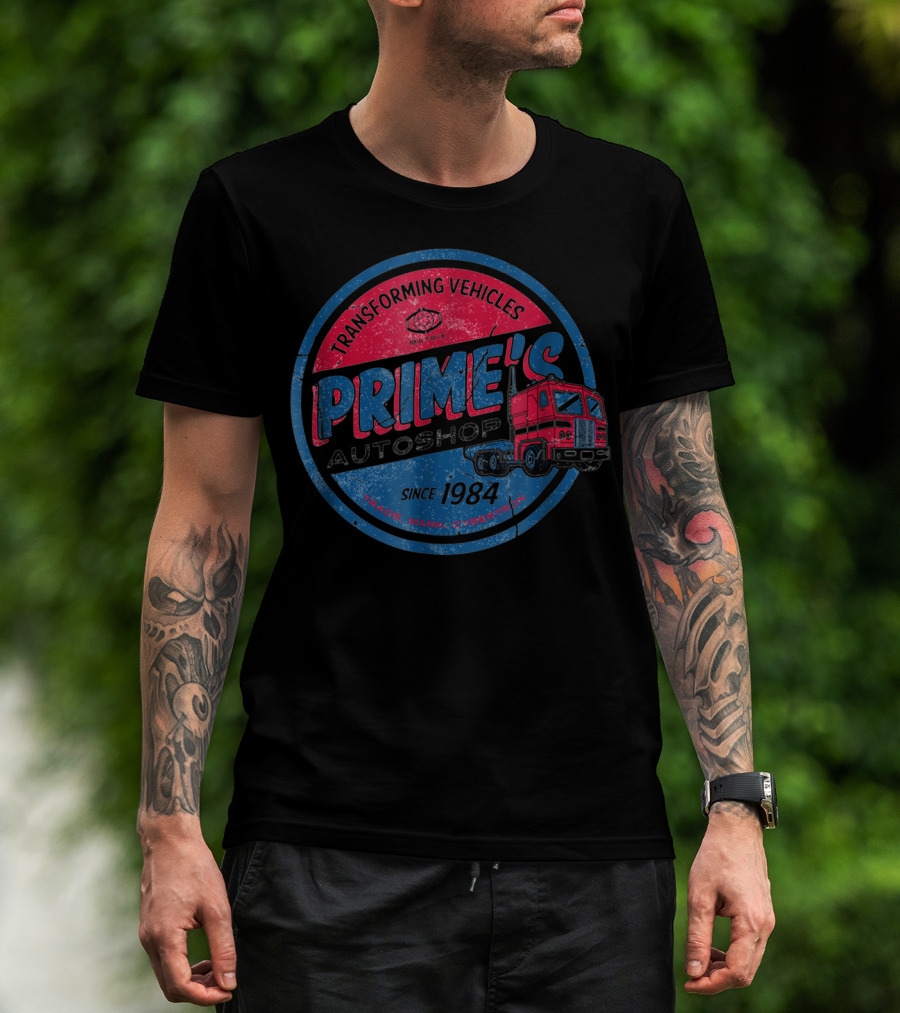 Transforming Vehicles Prime's Autoshop Since 1984 T-Shirt