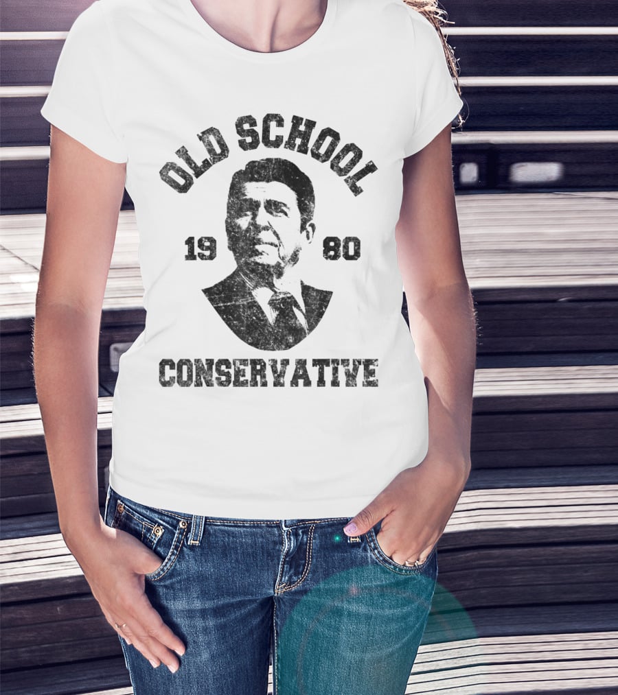Old School Conservative 1980 Ronald T-Shirt