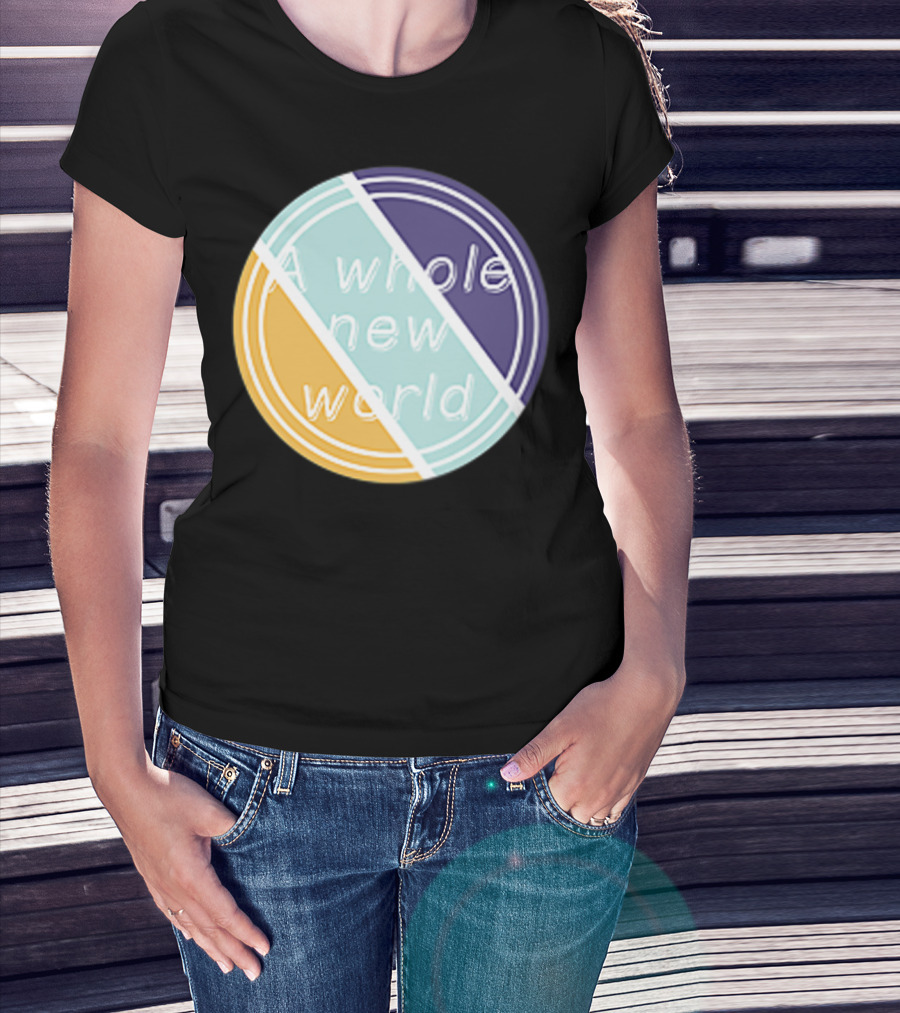 A Whole New World Circular Pastel T-Shirt