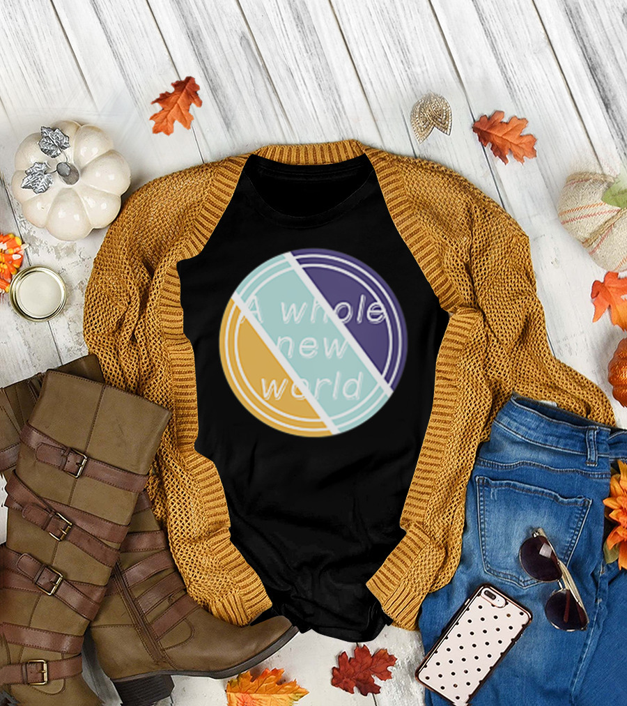 A Whole New World Circular Pastel T-Shirt