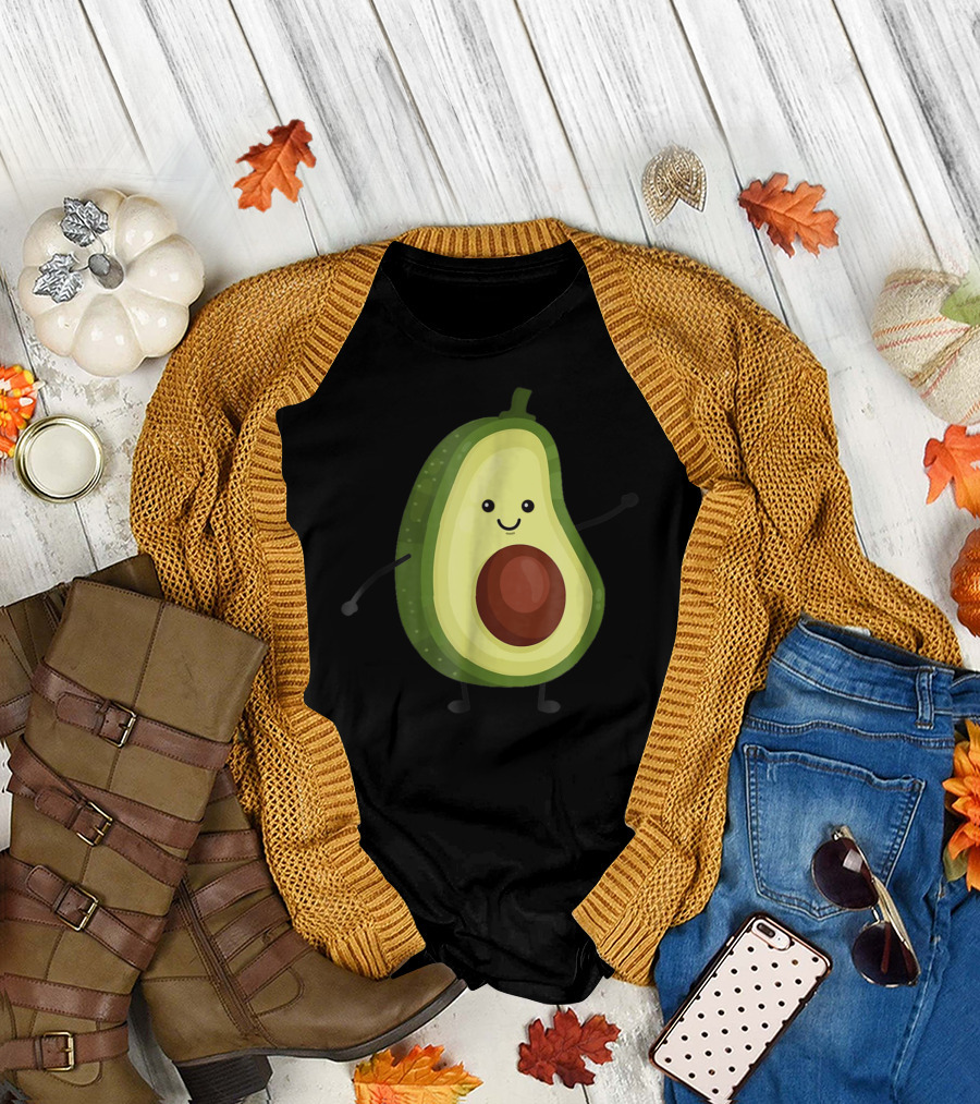 Smiling Avocado Best for Vegans Diet T-Shirt