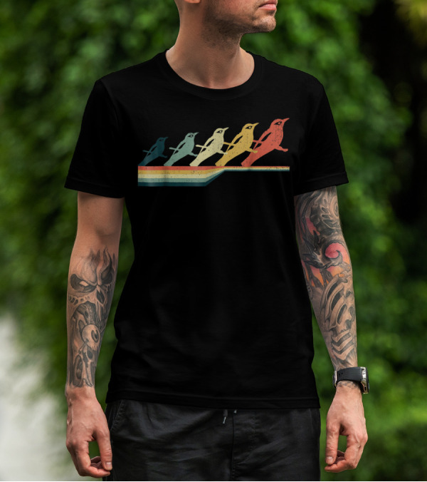 BALTIMORE ORIOLE Vintage Style Retro Bird T-Shirt