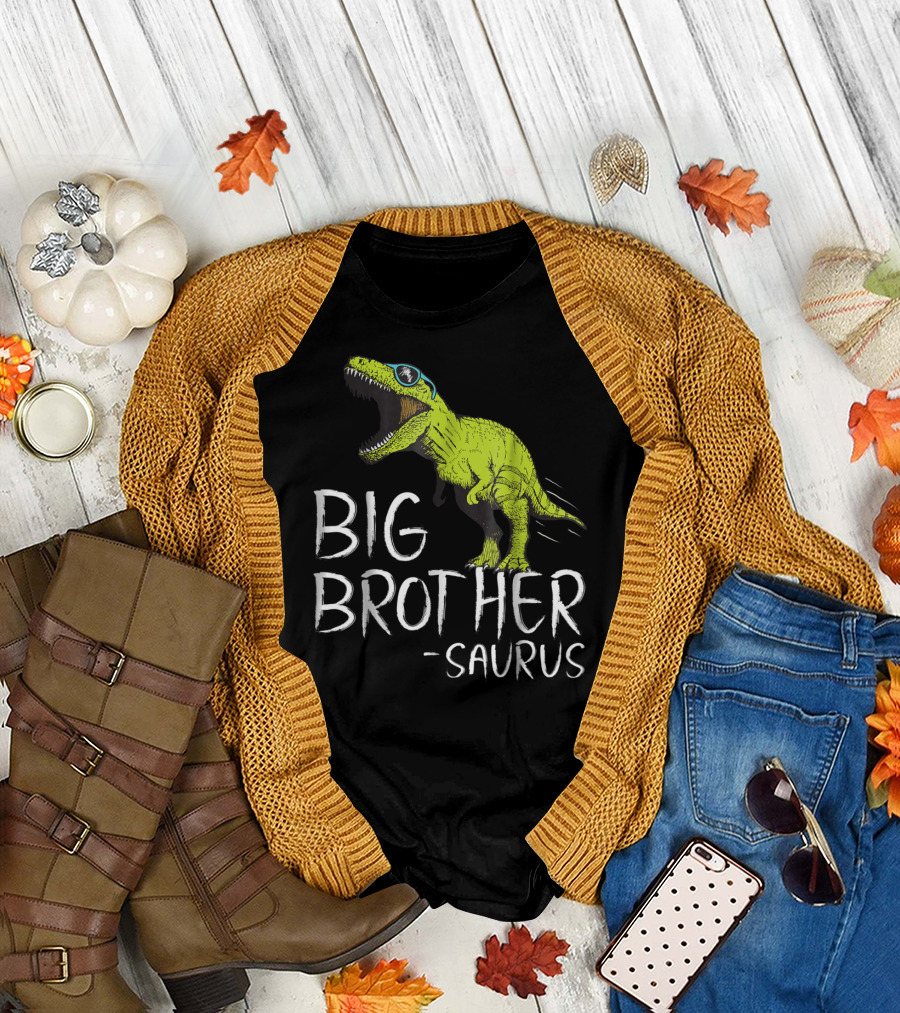 Big Brother Saurus Dinosaur with Sunglasses T-Shirt